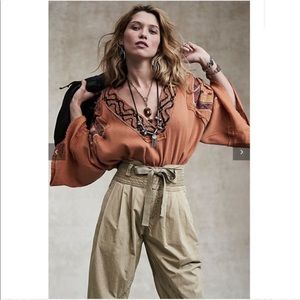 NWT Free People Cross Country Top